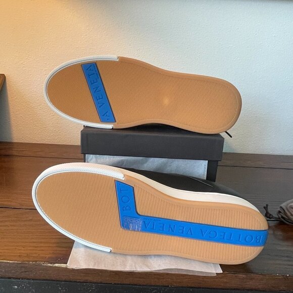 Bottega Veneta 608761 Men's Speedster Black Leather Sneakers, many sizes - Picture 7 of 12